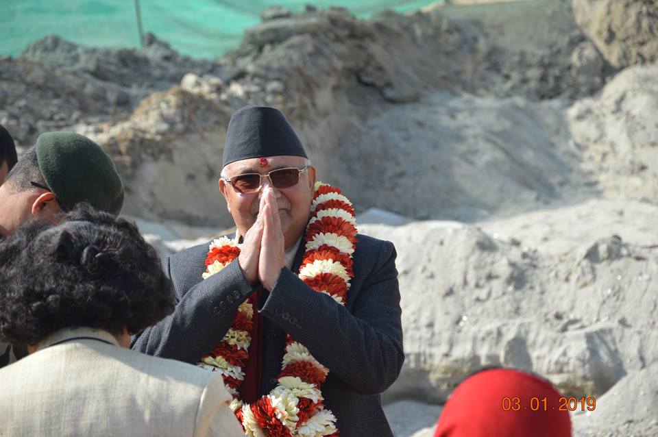 काठमाण्डौ उपत्यका खानेपानी लिमिटेड, आयोजना कार्यान्वयन निर्देशनालय अन्तर्गत बालकुमारी, ललितपुर स्थित फोहर पानी प्रशोधन केन्द्र निर्माण कार्यको शिलान्यास कार्यक्रममा उपस्थित पदाधिकारिहरु
